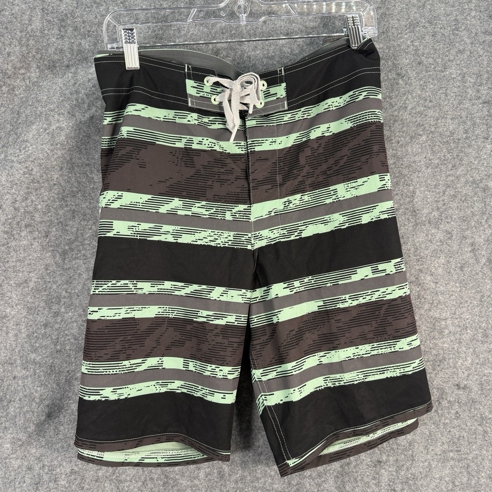Under Armour Heat Gear‎ Board Shorts Mens 42 Swim Trunks Loose Fit Green Black - Picture 11 of 13